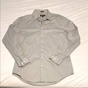 Express 1MX slim fitted long sleeve shirt